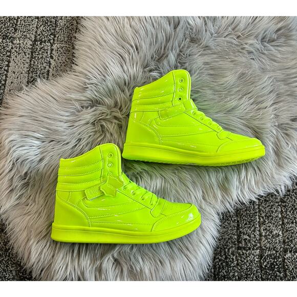Neon UBFEN Hidden Wedge Sneaker Booties Women's Size 11 - Picture 5 of 6